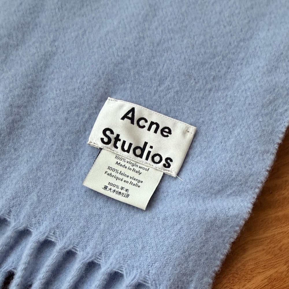 Acne Studios Blue Scarf - Picture 2 of 3